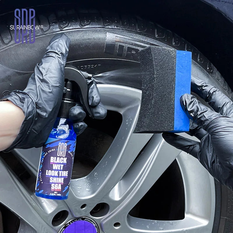 Black Wet Tire Shine Spray