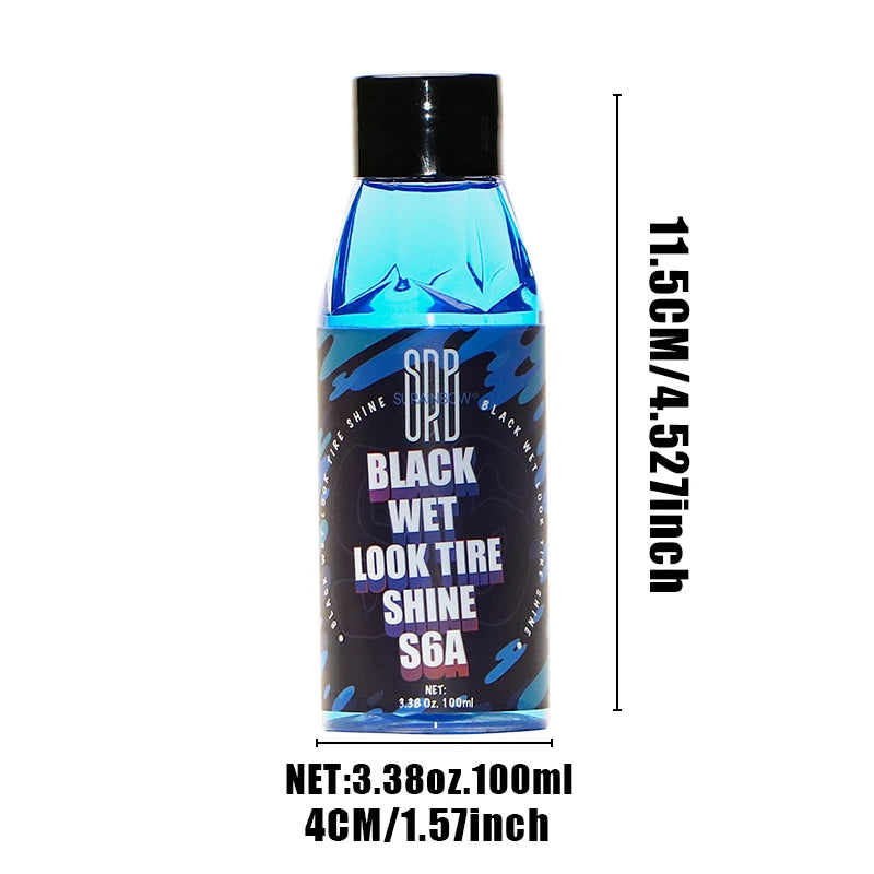 Black Wet Tire Shine Spray