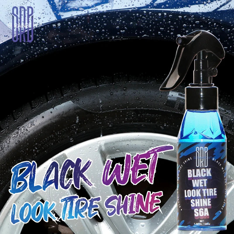 Black Wet Tire Shine Spray